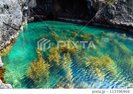 【新潟県・佐渡】青の洞窟　波が作った巨大洞窟群  琴浦  113396908
