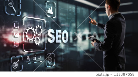 Search Engine Optimization SEO. Business technology concept 113397059