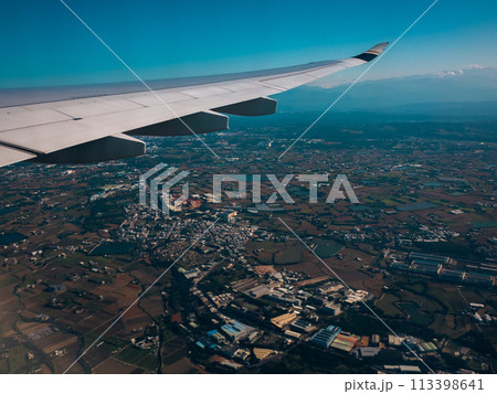 飛行機から見た風景 飛行機から見た風景 113398641
