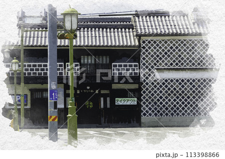 水彩画風　いかしの舎　岡山県都窪郡早島町 113398866