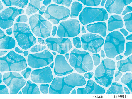 水面のゆらぎ模様水彩 113399915