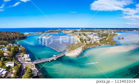 Aerial View of Narooma in Australia 113401014