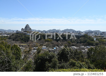 【兵庫県・姫路市】 配水池公園から見る姫路城の風景 113401255