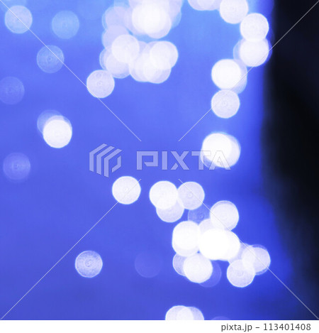 光の玉ボケが写る風景写真 113401408