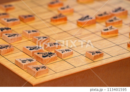 将棋 は 日本 の 伝統的 な ボードゲーム 【 将棋 を 指す イメージ 】 将棋 は 日本 の 伝統的 な ボードゲーム 【 将棋 を 指す イメージ 】 113401595