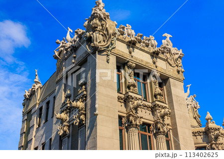 House with Chimaeras or Horodecki House in Kiev, Ukraine 113402625