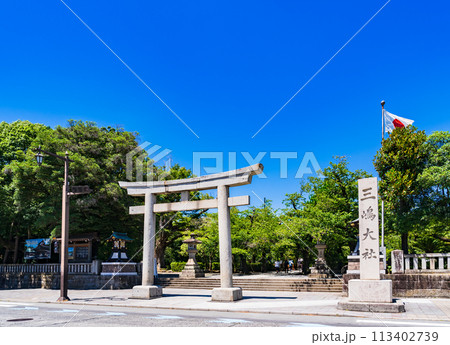 三嶋大社 は 源頼朝 縁の 神社 【 静岡県 三島市 の 風景 】*被写体の敷地外から撮影 三嶋大社 は 源頼朝 縁の 神社 【 静岡県 三島市 の 風景 】*被写体の敷地外から撮影 113402739