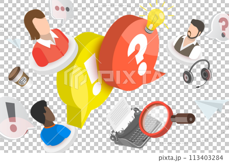 3D  Conceptual Illustration of FAQ 113403284