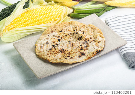 Indian traditional homemade bread - Roti 113403291