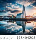 Reykjavik: Blending Hallgrimskirkja Church with the Blue Lagoon 113404208