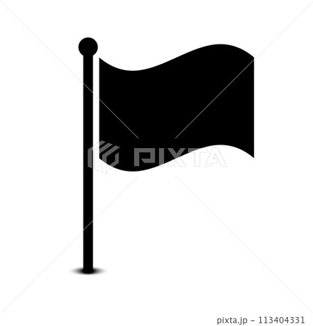 flag icon isolated on white. Vector illustration 113404331