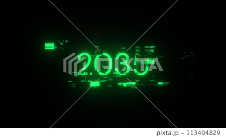 2035 text with screen effects of technological...のイラスト素材 [113404829 ...