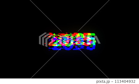 2035 text with screen effects of technological...のイラスト素材 [113404932 ...