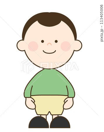 二頭身のかわいい男の子 113405006