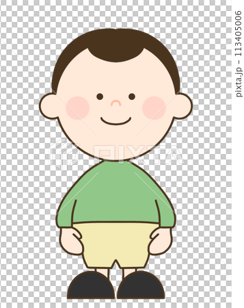 二頭身のかわいい男の子 113405006