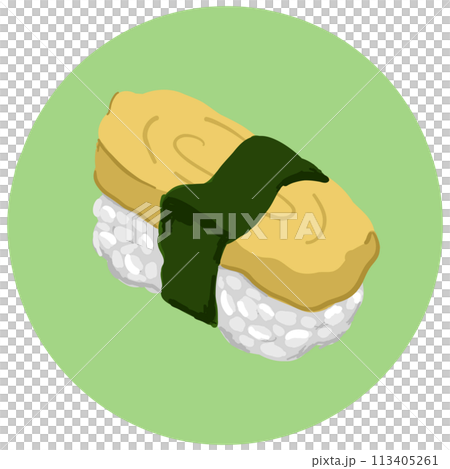 vector of japanese sushi 113405261