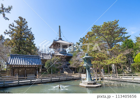 【第1番札所】霊山寺 多宝塔 放生池【四国八十八箇所】 【第1番札所】霊山寺 多宝塔 放生池【四国八十八箇所】 113405656