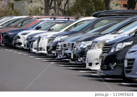 駐車中の乗用車 イメージ 駐車中の乗用車 イメージ 113405828