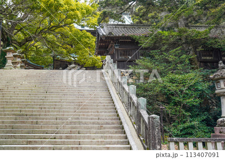 金刀比羅宮（香川県）参道の石段 113407091