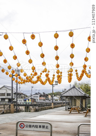 琴平町一之橋公園の提灯 琴平町一之橋公園の提灯 113407989