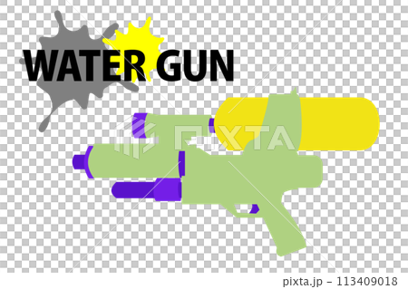 平面插畫水槍水槍 平面插畫水槍水槍 113409018