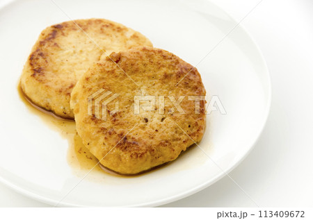 高野豆腐入り鶏ハンバーグの甘辛ダレ 113409672