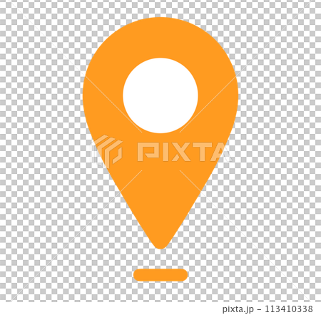 simple orange map icon simple orange map icon 113410338