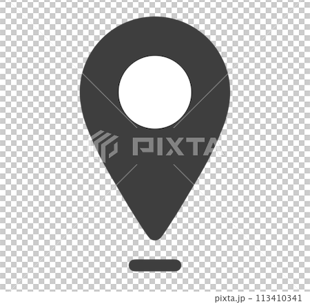 simple black map icon 113410341