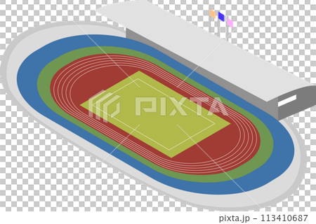 Image illustration of an athletics stadium 113410687