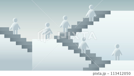 people icons person symbols human figures climbing stairs leadership competition concept people icons person symbols human figures climbing stairs leadership competition concept 113412050