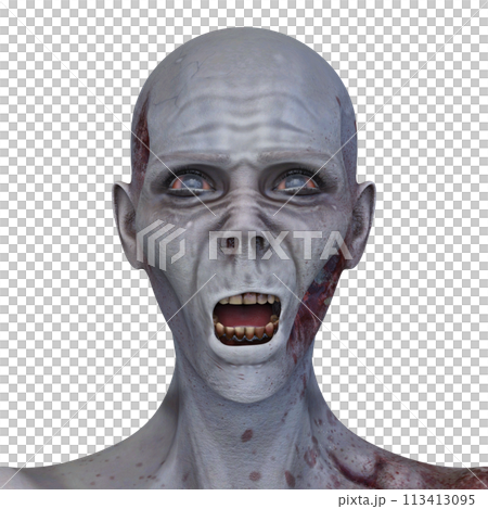 ゾンビの顔 男性ゾンビの顔のイラスト素材 [113413095] - PIXTA