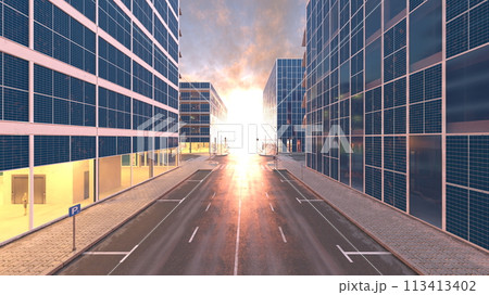 未来都市の風景 113413402