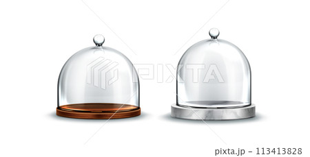 Stand for cake and pie with glass dome bell cover. 113413828