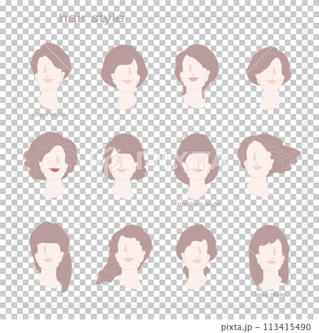 Hairstyles for madams, hair catalogue, short styles, medium styles, long hair Hairstyles for madams, hair catalogue, short styles, medium styles, long hair 113415490