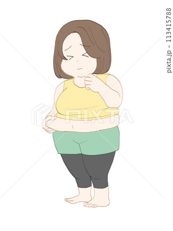 太り気味の女性 113415788
