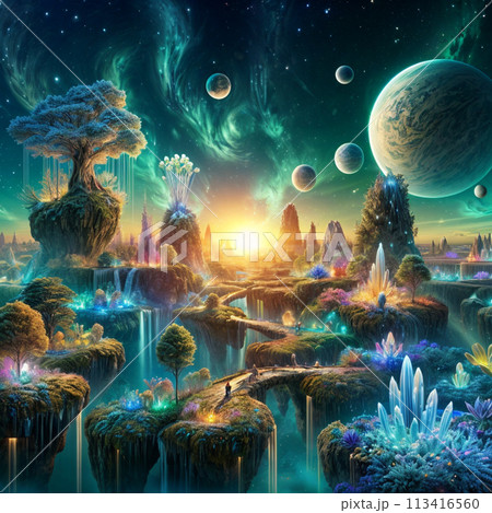 色鮮やかな幻想的な絵 幻想的な絵の写真 - 無料の高画質写真をダウンロード | Freepik