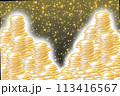お金　コイン　ゴールド　硬貨　積まれたゴールドコイン　大金 113416567