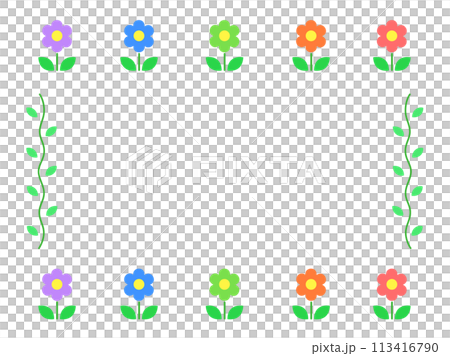 Retro floral frame Retro floral frame 113416790