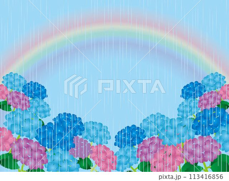あじさい、雨、虹4 113416856