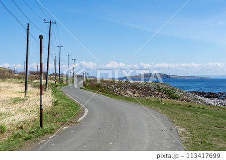 天売島の海辺の風景 113417699