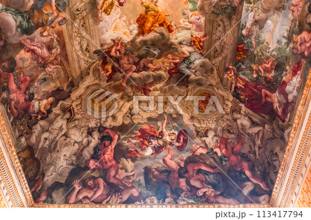 Ceiling fresco in Palazzo Barberini, Rome, Italy Ceiling fresco in Palazzo Barberini, Rome, Italy 113417794