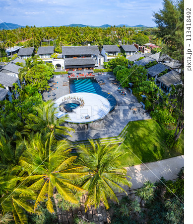 View of Natai beach resort in Khao Lak, Phang Nga, Thailand 113418492