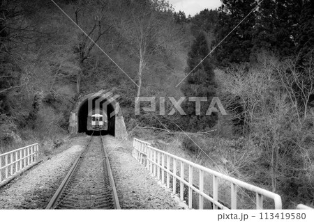 遠ざかる汽車～只見線～ 113419580