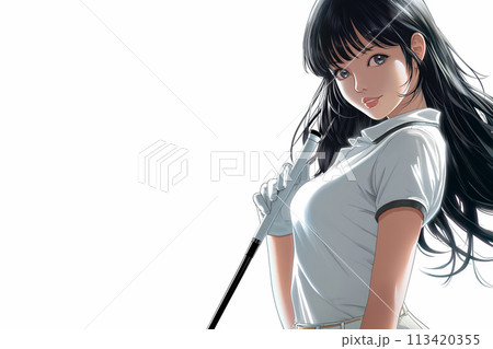 ゴルフ女子 113420355