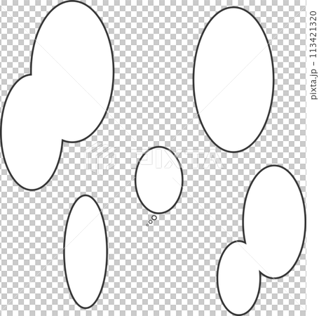 マンガ風吹き出しセット 113421320
