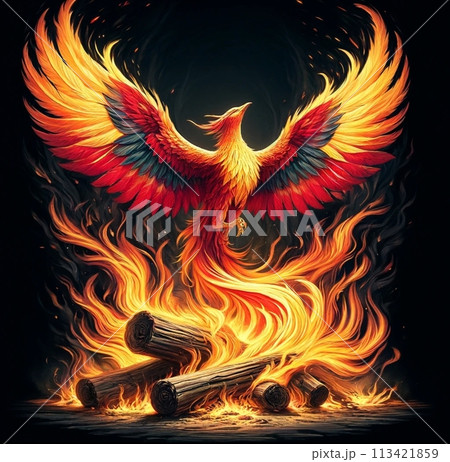 炎から生まれるフェニックス 113421859