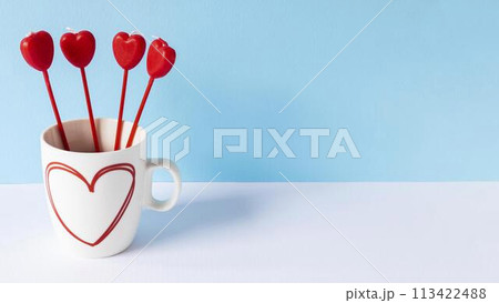 Beautiful valentine's day concept with copy space 113422488