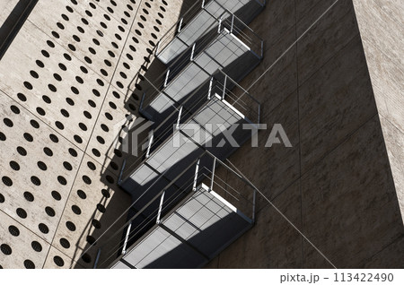 Brutalist inspiration architecture background Brutalist inspiration architecture background 113422490
