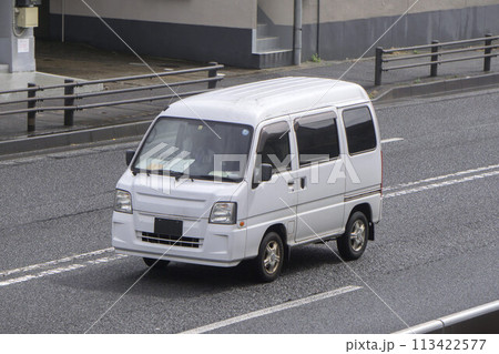 軽ワゴン車　道路走行 113422577