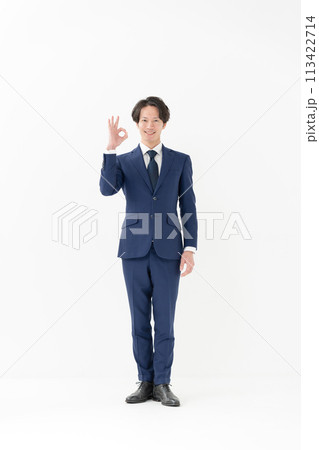 ビジネス 男性 全身 OK ビジネス 男性 全身 OK 113422714